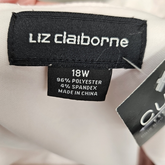 LIZ CLAIBORNE Flutter Dress Size 18W pale pink - Picture 6 of 6